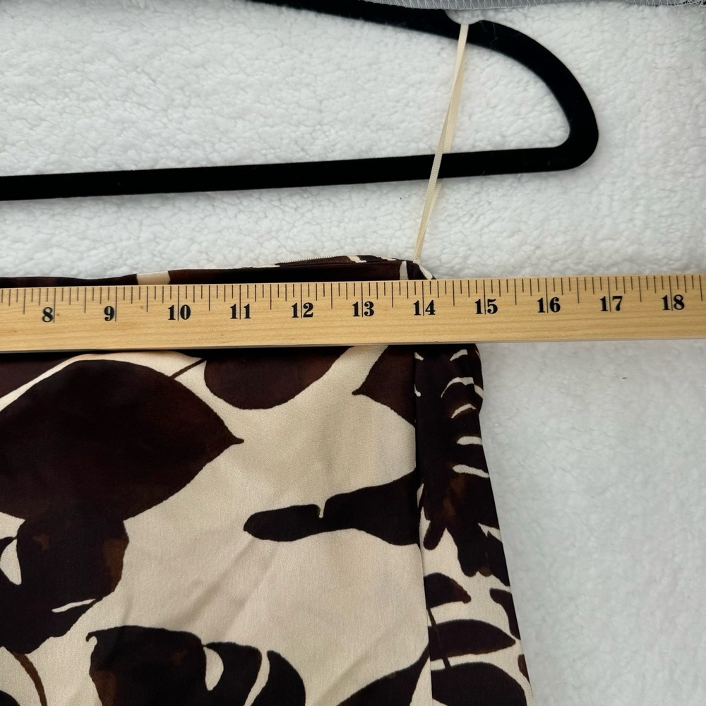 Nicholas The Label Axelie Strapless Tube Gown Dark Chocolate Segovia Print Sz 2 - Picture 6 of 13
